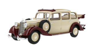 Mercedes-Benz 260D Pullman Landaulet Fully Open 1936 beige 1:18 Triple9 Collection