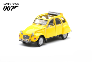 Citroen 2CV *For Your Eyes Only* 1981 yellow English Blister Packaging 1:64 Mini GT