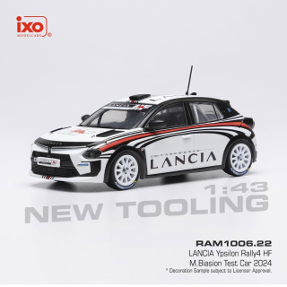 Lancia Ypsilon FH Rally4 Test Car Miki Biasion 2024 1:43 Ixo Models
