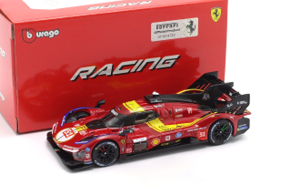 Ferrari 499P 3.0l Turbo V6 #51 Alessandro Pier Guidi/James Calado/Antonio Giovinazzi Team Ferrari af Corse 3rd 24h Le Mans 2025 1:43 Bburago