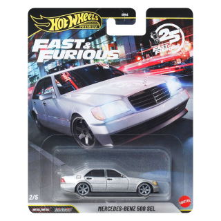 Mercedes-Benz 500 SEL silver *Fast & Furious* 1:64 HotWheels