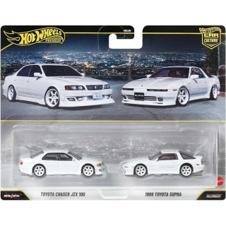 Toyota Chaser JZX100 & Toyota Supra 1989 *Car Culture* Set 1:64 HotWheels