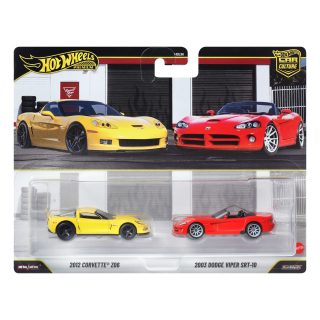 Corvette Z06 2012 & Dodge Viper SRT-10 2003 *Car Culture* Set 1:64 HotWheels