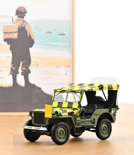 Jeep Willys Army (1944) "Follow Me" 1:18 Norev