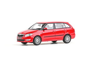 Škoda Fabia II FL Combi 2013 červená corrida 1:43 Abrex