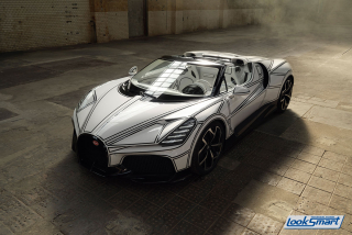 Bugatti W16 Mistral Blanc Éternel 1:43 Look Smart Models