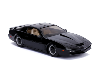 Pontiac Firebird Knightrider KITT with Working Lights on the Front Hood 1982 black 1:24 Jada Toys