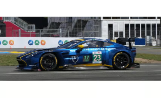 Aston Martin Vantage AMR LMGT3 Heart of Racing #23 Newell/Barrichello/Adam 3rd place LMGT3 class 24H Le Mans 2026 1:43 Spark