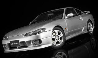 Nissan Silvia S15 Coupe Spec-R Aero 1999 sparkling silver 1:18 Motorhelix