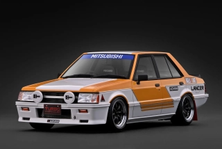 Mitsubishi Lancer EX GSR Turbo A175A white/orange 1:18 Ignition Model