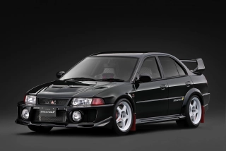 Mitsubishi Lancer EVO V CP9A black 1:18 Ignition Model