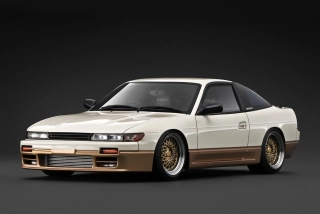 Nissan Sileighty white/gold 1:18 Ignition Model