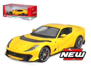 Ferrari 812 Competizione 2021 yellow 1:18 Bburago