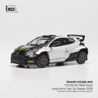 Toyota GR Yaris Rally2 L.Norris WRC2 Test Sweden 2026 1:43 Ixo Models