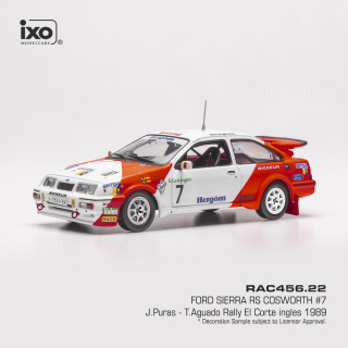 Ford Sierra RS Cosworth #7 J.Puras/T.Aguado Rally El Corte Ingles 1989 1:43 Ixo Models