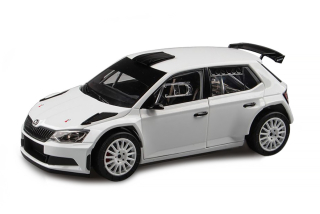 Škoda Fabia III R5 2015 bílá 1:18 Abrex