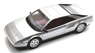Ferrari 308 Mondial 3.2 1985 Nürburgring silver 1:18 Tecnomodel