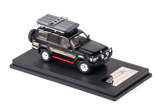 Toyota Land Cruiser LC80 pearl black refitted 1:64 KengFai