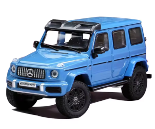 Mercedes-Benz AMG G63 4×4 W463 vintage blue non-metallic 1:64 KengFai