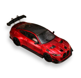 BMW M4 G82 transparent red 1:64 Street Weapon