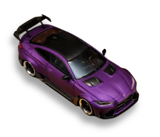 BMW M4 G82 matte purple 1:64 Street Weapon