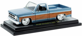GMC Sierra Grande 15 Custom 1976 blue 1:24 M2 Machines