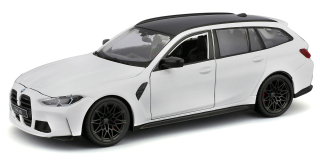 BMW M3 Touring 2023 white 1:24 Bburago