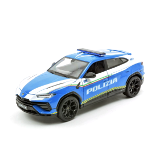 Lamborghini Urus Polizia 2018 light blue/white 1:24 Maisto