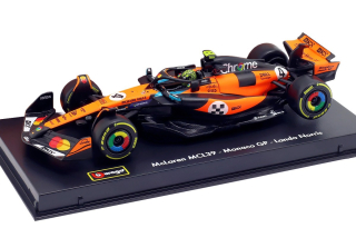 McLaren MCL39 #4 Lando Norris Winner Monaco GP 2025 with Helmet 1:43 Bburago