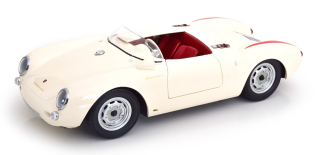 Porsche 550A Spider 1953 white/red 1:12 KK Scale