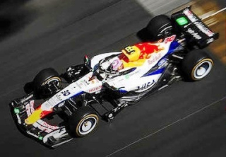 Visa Cash App Racing Bulls F1 Team VCARB 03 #30 Liam Lawson 5th Monaco GP 2026 with Pit Board 1:43 Spark