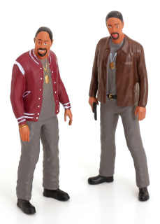 2 Figurines - Mike and Marcus *Bad Boys Movie* 1:18 KK Scale