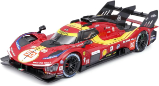 Ferrari 499P 3.0L TURBO V6 #50 Fuoco/Nielsen/Molina 24H Le Mans 2025 1:18 Bburago