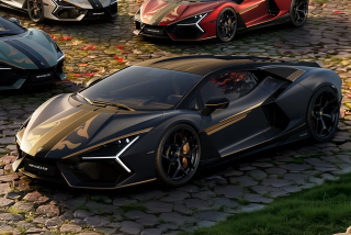 Lamborghini Revuelto Impavido grigio crater matt/nero nemesis 1:43 Look Smart Models
