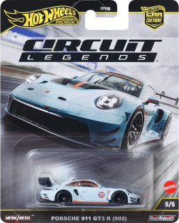 Porsche 911 GT3 R (992) *Circuit Legends* white 1:64 HotWheels