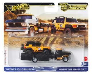 Toyota FJ Cruiser & Horizon Hauler *Team Transport #81* 1:64 HotWheels