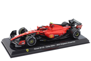 Ferrari SF-23 #55 C. Sainz Winner Singapore GP 2023 1:24 Premium Collectibles
