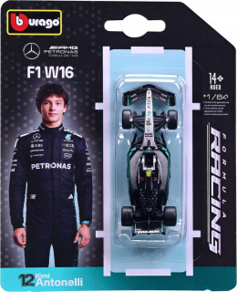 Mercedes-AMG Petronas F1 Team F1 W16 E Performance #12 A.K.Antonelli Season 2025 1:64 Bburago