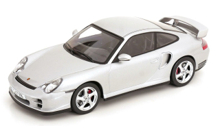 Porsche 911 996 GT2 2001 silver 1:18 KK Scale