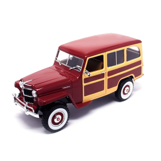 Jeep Willys Station red 1:18 Lucky Diecast