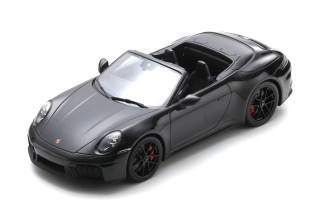 Porsche 911 Carrera 4 GTS Cabriolet 992.2 jet black metallic 1:18 Spark