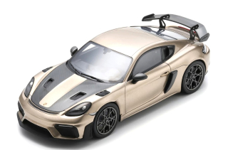 Porsche Cayman GT4 RS Weissach Package gold bronze metallic 1:18 Spark