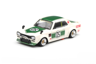 Nissan Skyline GT-R (KPGC10) LB-Works Hakosuka 1971 white/green 1:64 Mini GT