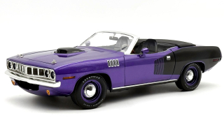 Plymouth Hemi Cuda Convertible 1971 plum crazy 1:18 Acme Diecast