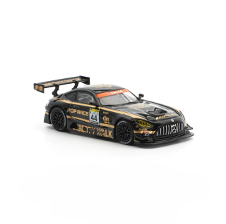 Mercedes-Benz AMG GT3 EVO LBWK black/gold 1:64 Pop Race