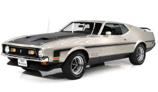 Ford Mustang Boss 351 1971 silver 1:18 Sun Star
