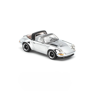 Porsche Singer Targa silver metallic 1:64 Pop Race