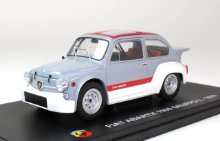 Fiat 600 Abarth 1000 Gr.2 1970 grey/white/red 1:24 Hachette