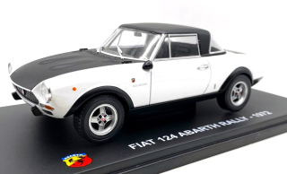 Fiat 124 Abarth Rally 1972 white/black 1:24 Hachette
