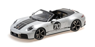 Porsche 911 992.2 Carrera GTS Cabriolet 911 Spirit 70 2025 silver metallic 1:18 Minichamps